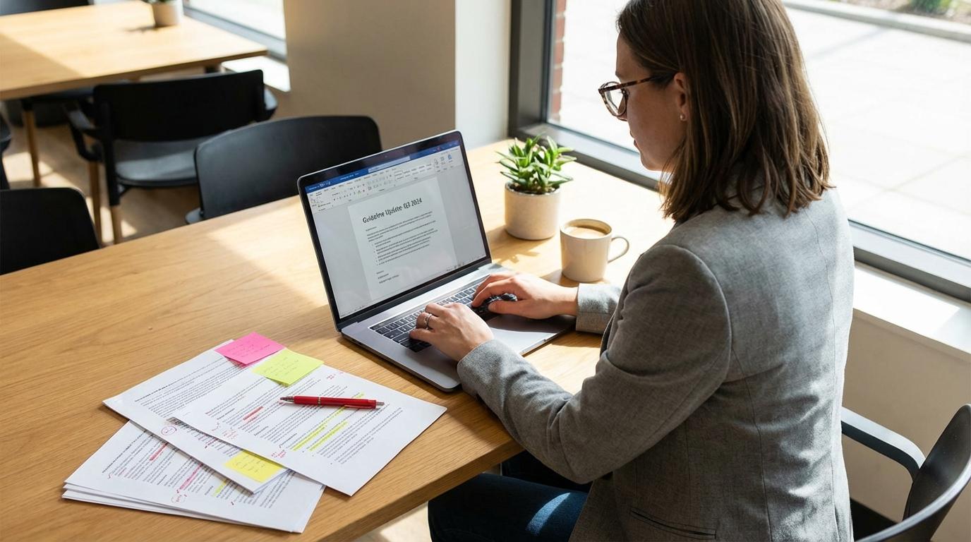 Updating writing guidelines based on edits