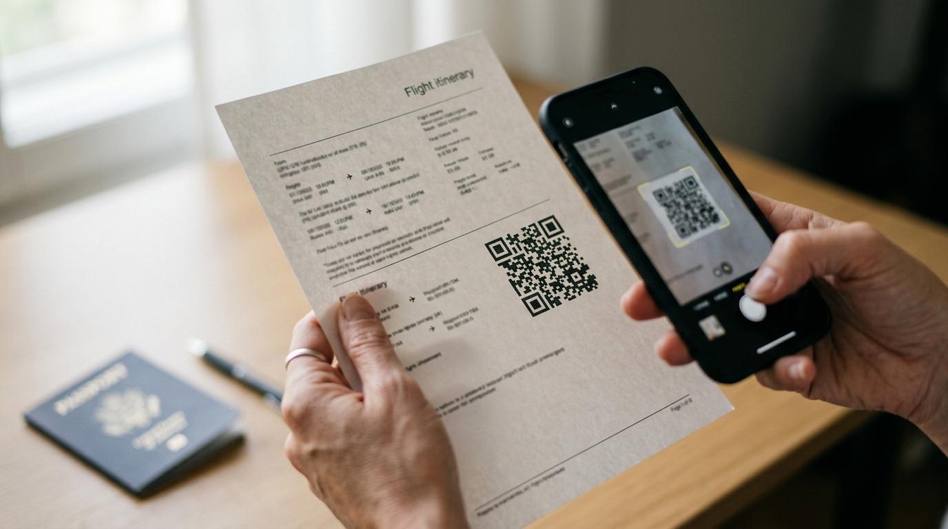 flight itinerary for visa