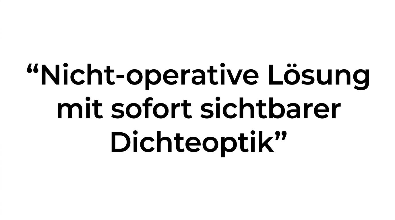 Hervorgehobenes Zitat zur Kopfhautpigmentierung als nicht-operative Lösung mit sofort sichtbarer Dichteoptik ohne Ausfallzeit.
