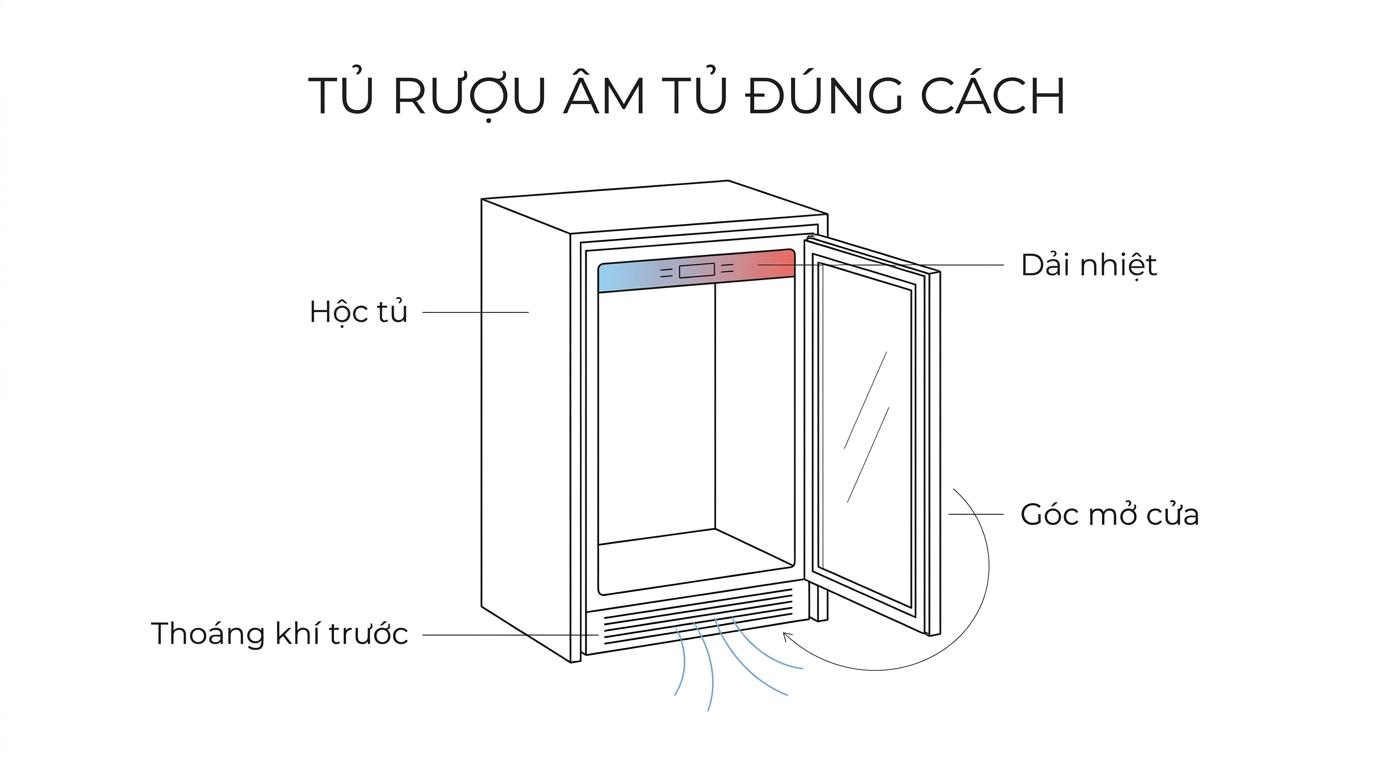 Lắp âm đẹp không đồng nghĩa với lắp kín hoàn toàn.