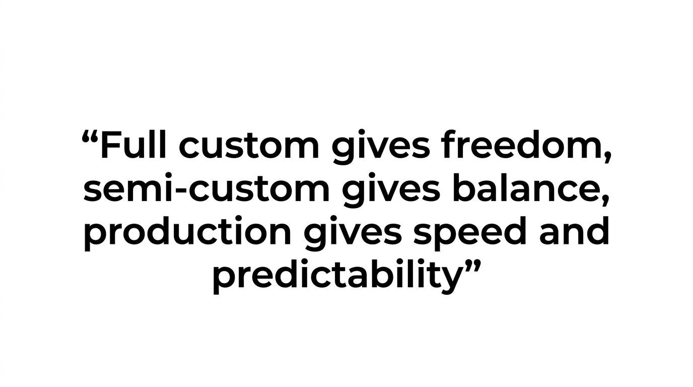Highlighted quote stating that the best yacht choice matches the owner’s real priorities, not prestige.