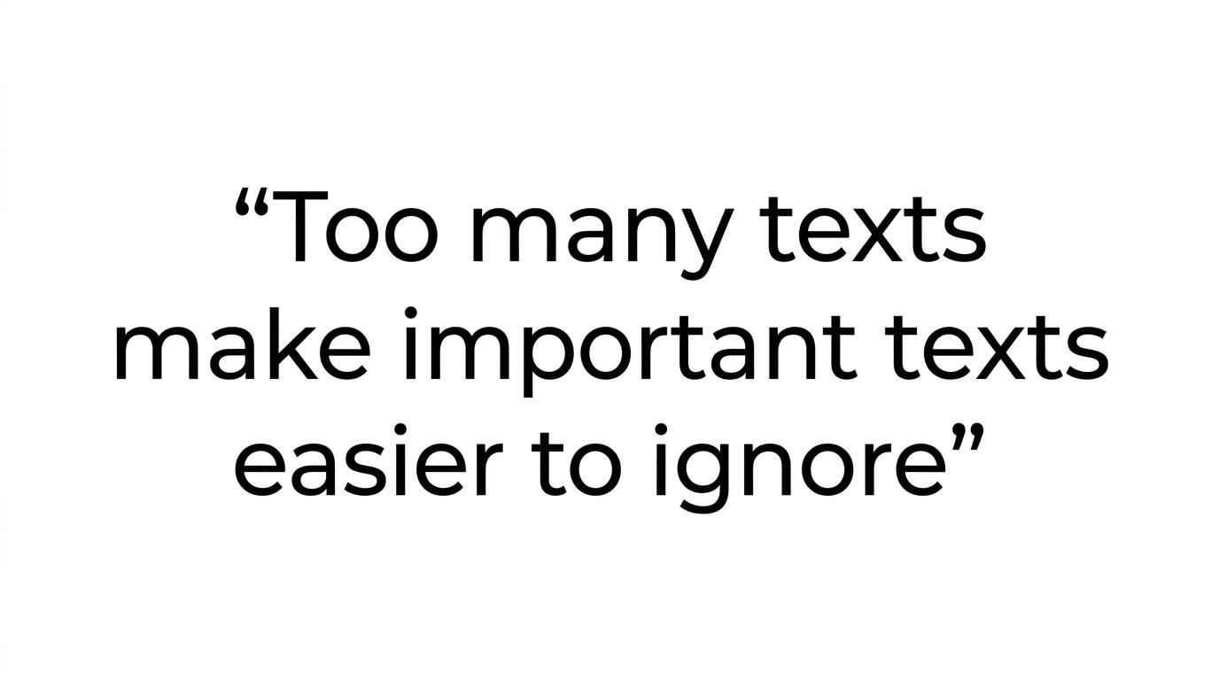 Highlighted quote stating that repair shops need better-timed messages, not more messages.