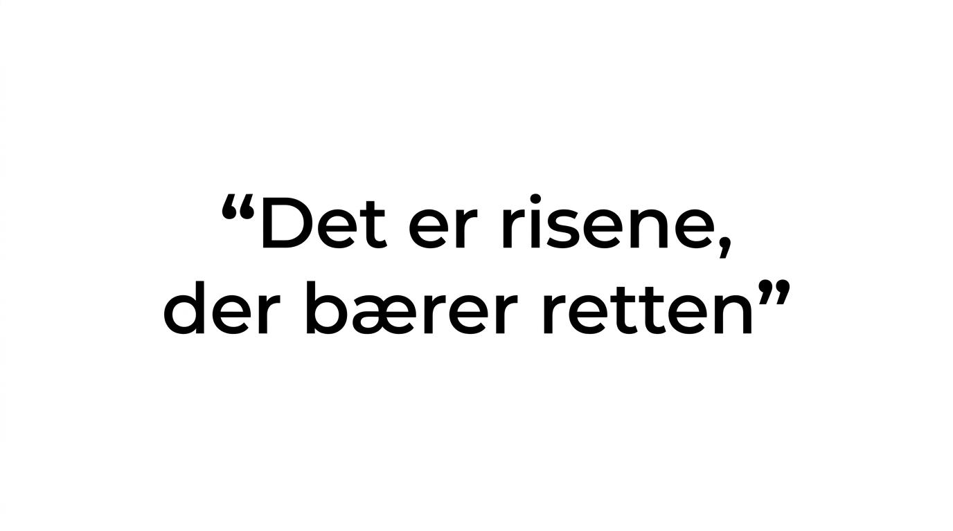Citatgrafik med budskabet om, at risene er det bærende element i sushi.