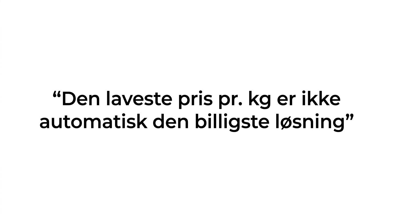Fremhævet citat med budskabet om, at det rigtige valg afhænger af hund, plads og håndtering i hverdagen.