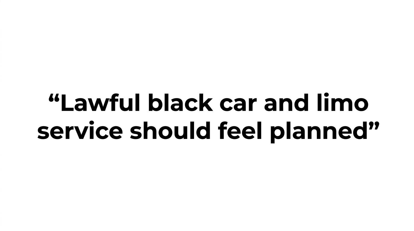 black car service