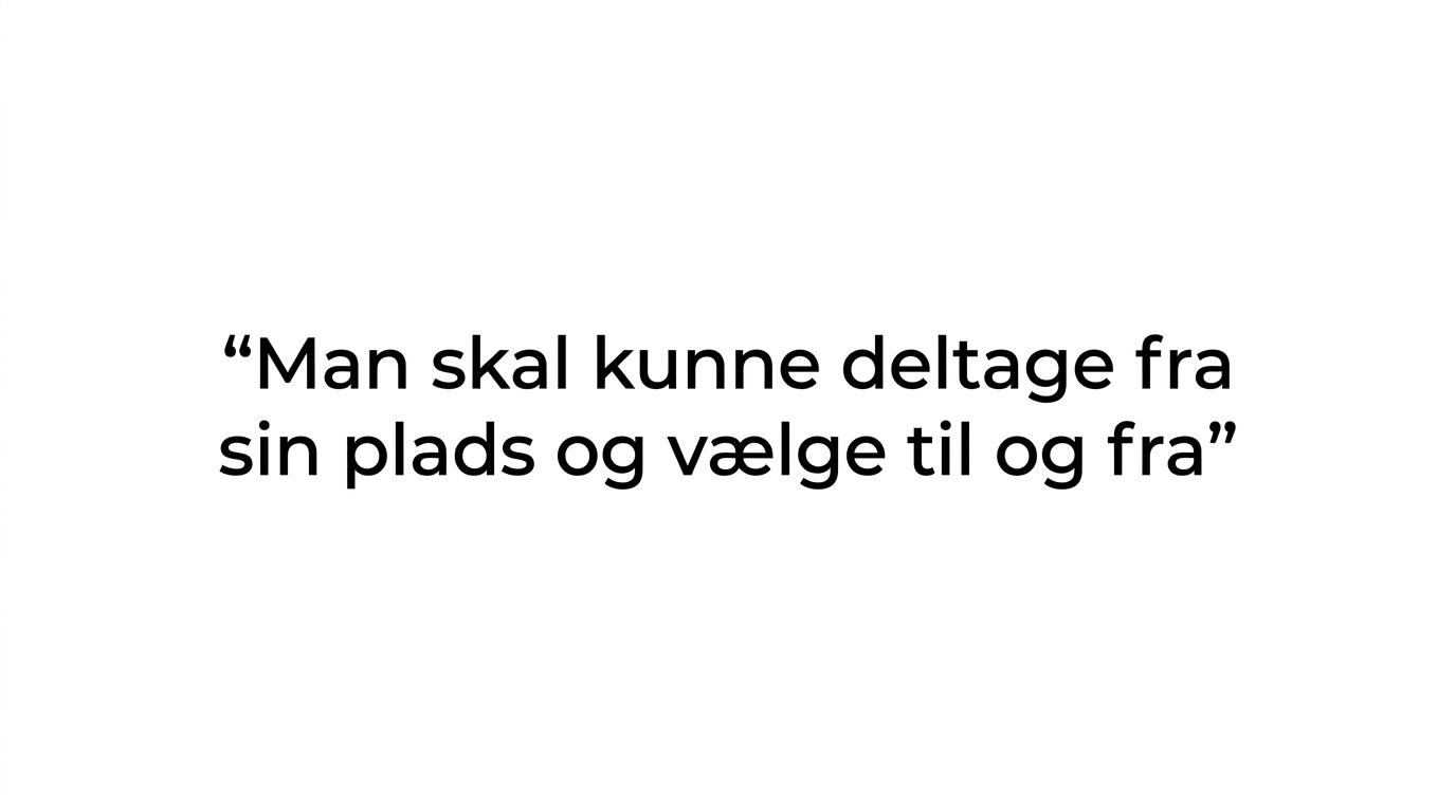 Fremhævet citat om at god underholdning til ældre skal kunne opleves fra pladsen og uden pres.