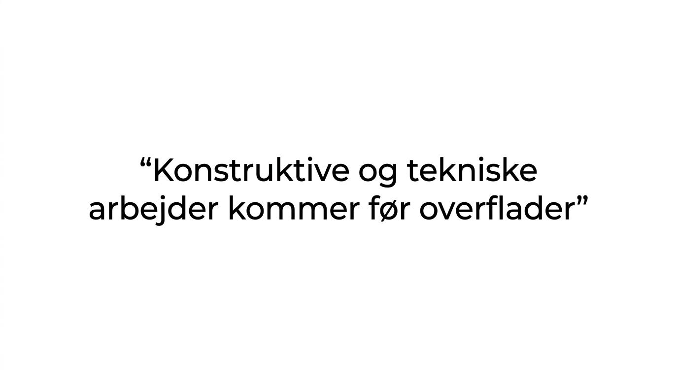 Citatkort med budskabet om, at det synlige skal passe til det usynlige.