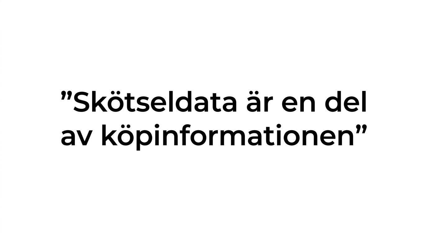 Ett citatkort med budskapet att skötselmärkning på zip hoodies är lika viktig som material och passform.