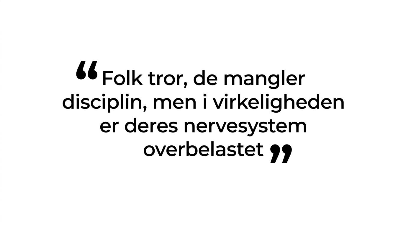 Highlighted quote stating that people often think they lack discipline when their nervous system is actually overloaded.