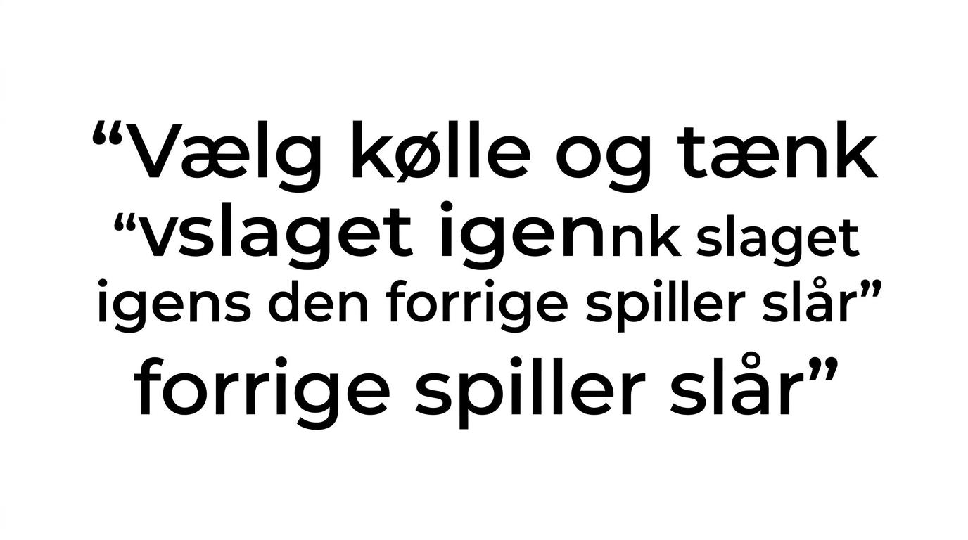 Fremhævet citat med budskabet om at være klar lidt før det bliver ens tur.