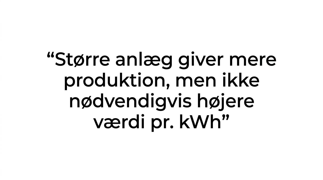 Citatgrafik med teksten: Størst er ikke det samme som bedst.