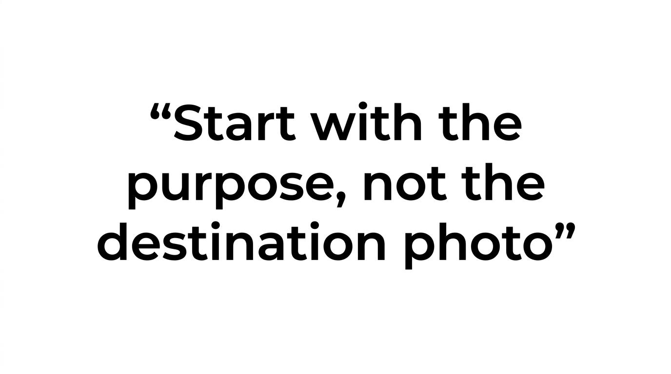 Highlighted quote stating that the smartest Kerala retreat plans start with the purpose, not the destination photo.