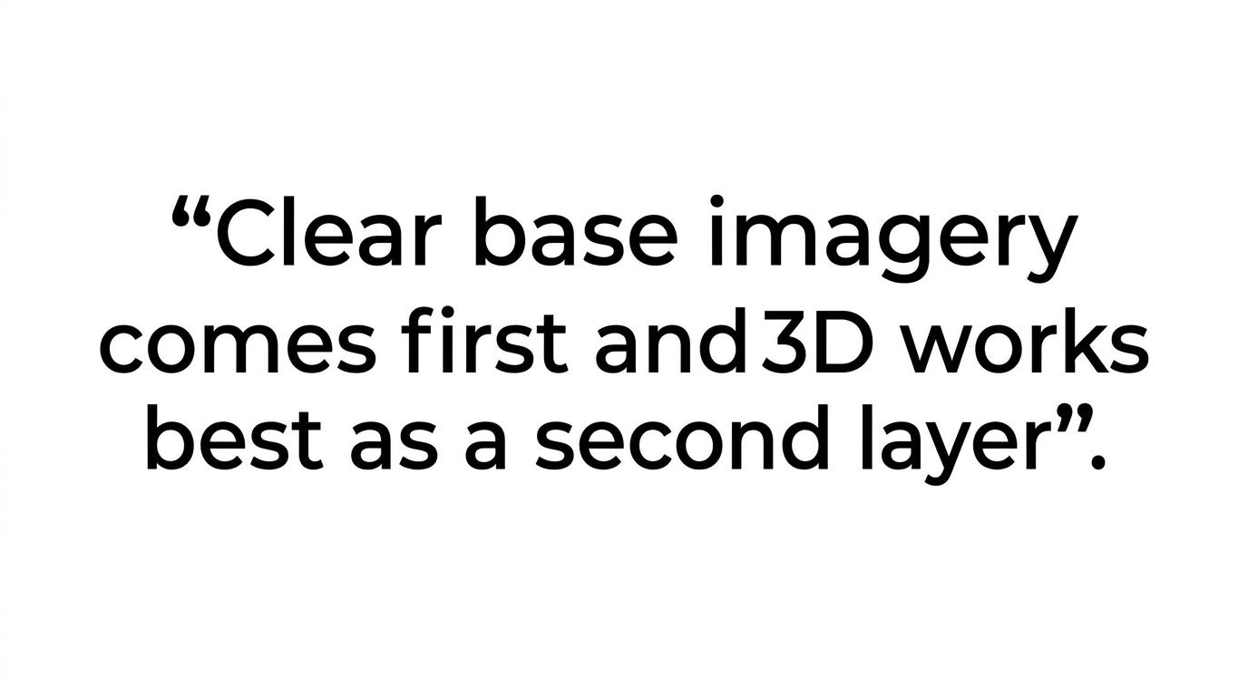Highlighted quote emphasizing that immersive content should not replace basic product images.