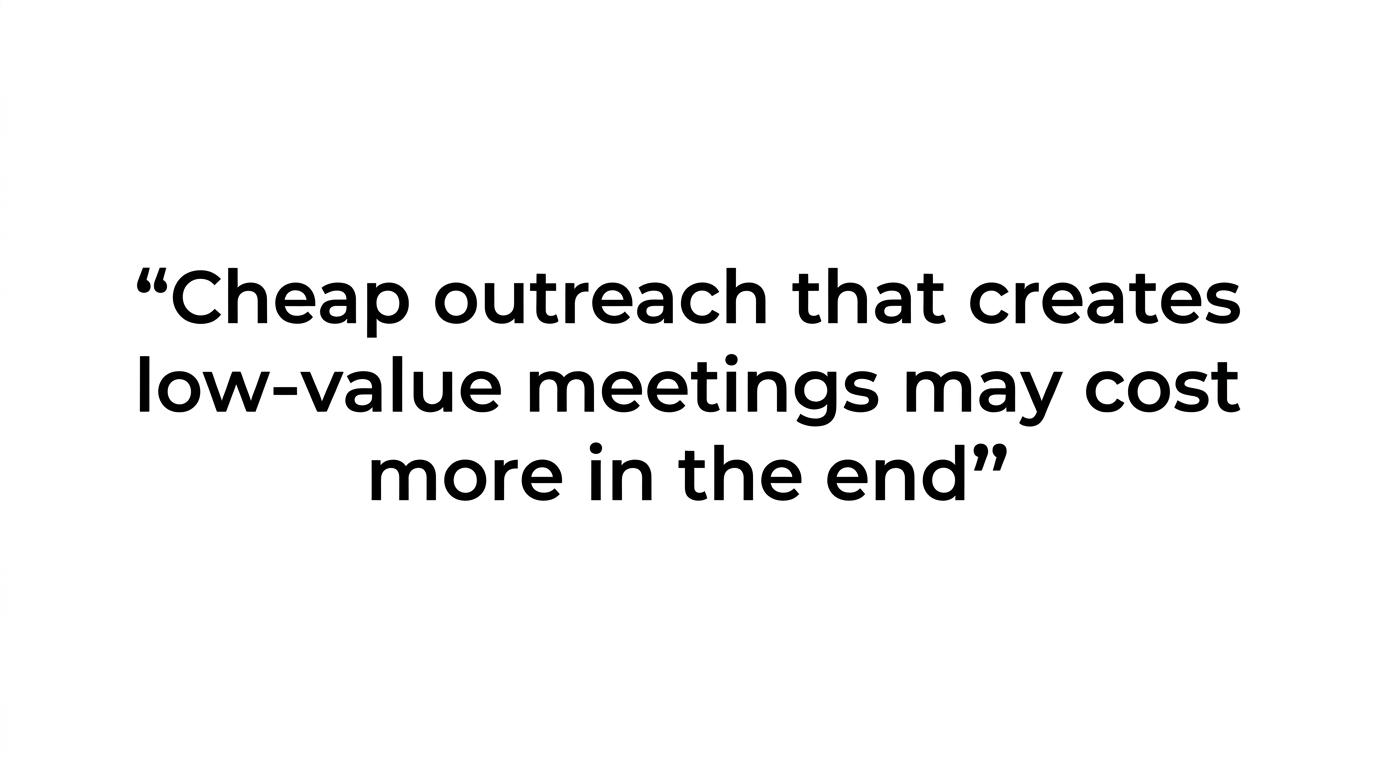 Quote highlight showing the line: “A lower monthly fee can hide expensive inefficiency.”